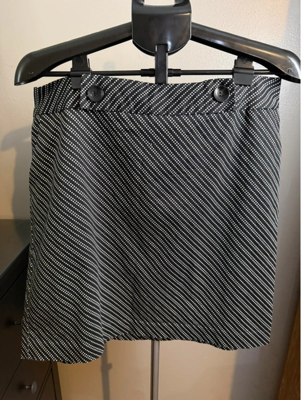 Worthington Black & White A-Line Skirt Size 16